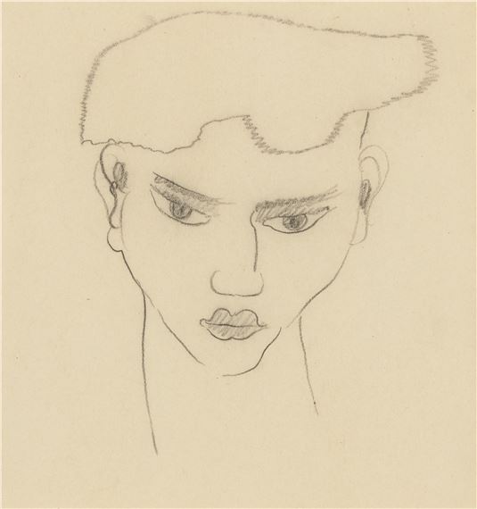 Head of a Young Man by Emmanuel Gondouin