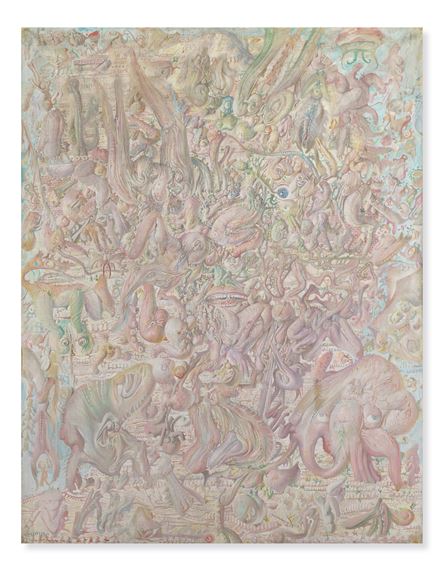 Portrait de jeune homme by Miodrag Djuric Dado, Painted in 1964