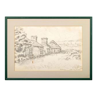 Landscape with a house in Ardbear Bay, Vonnemara, Ireland - John Williams Anthony