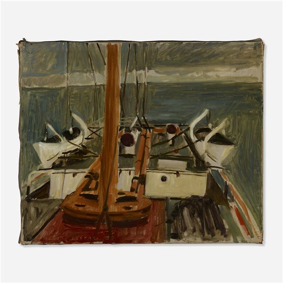 In the Gulf of Mexico aboard the S.S. Mormus by Myron Lechay, 1925