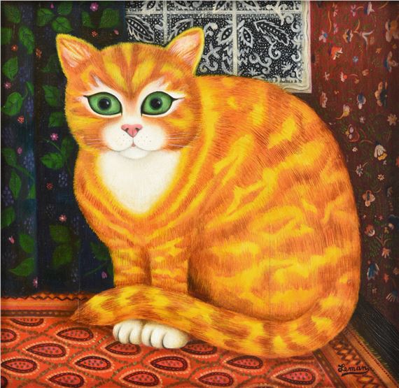 Cat with Green Eyes by Martin Leman, 1974