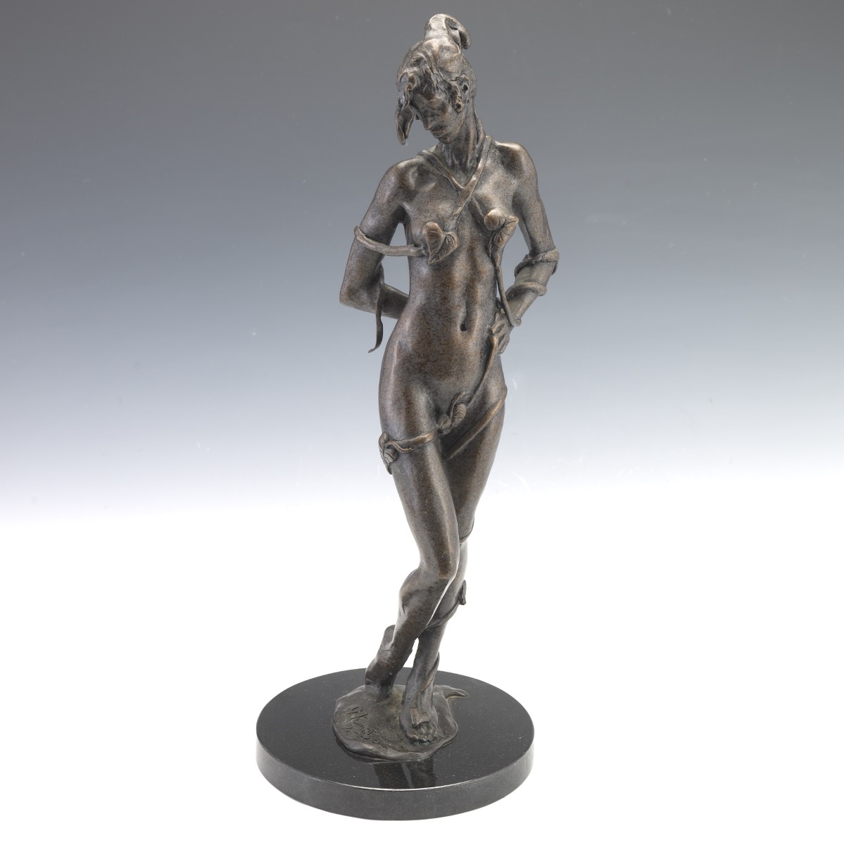 Jack Kreutzer Nude woman draped in vines MutualArt