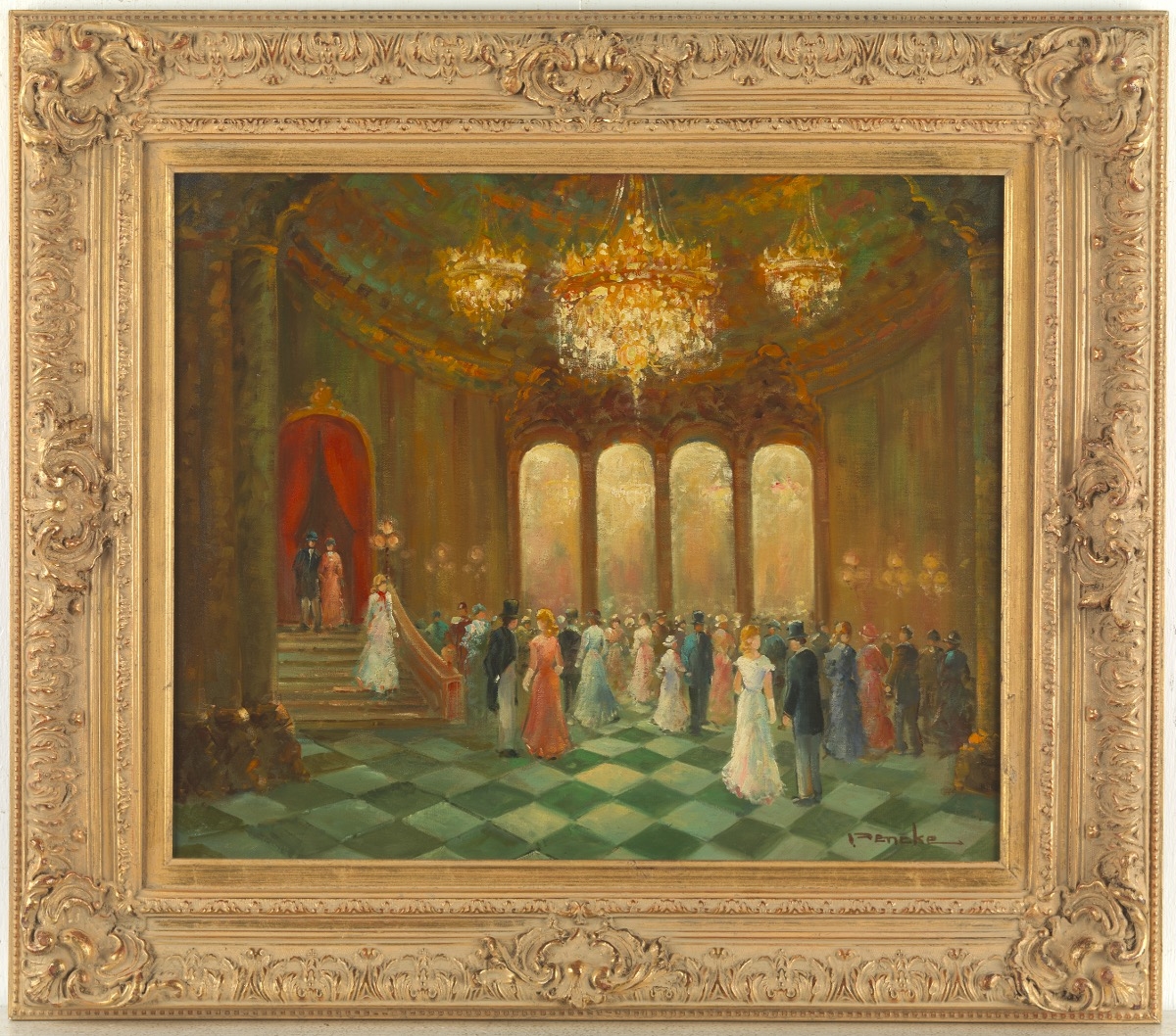 T. E. Penck | Interior view of a party | MutualArt