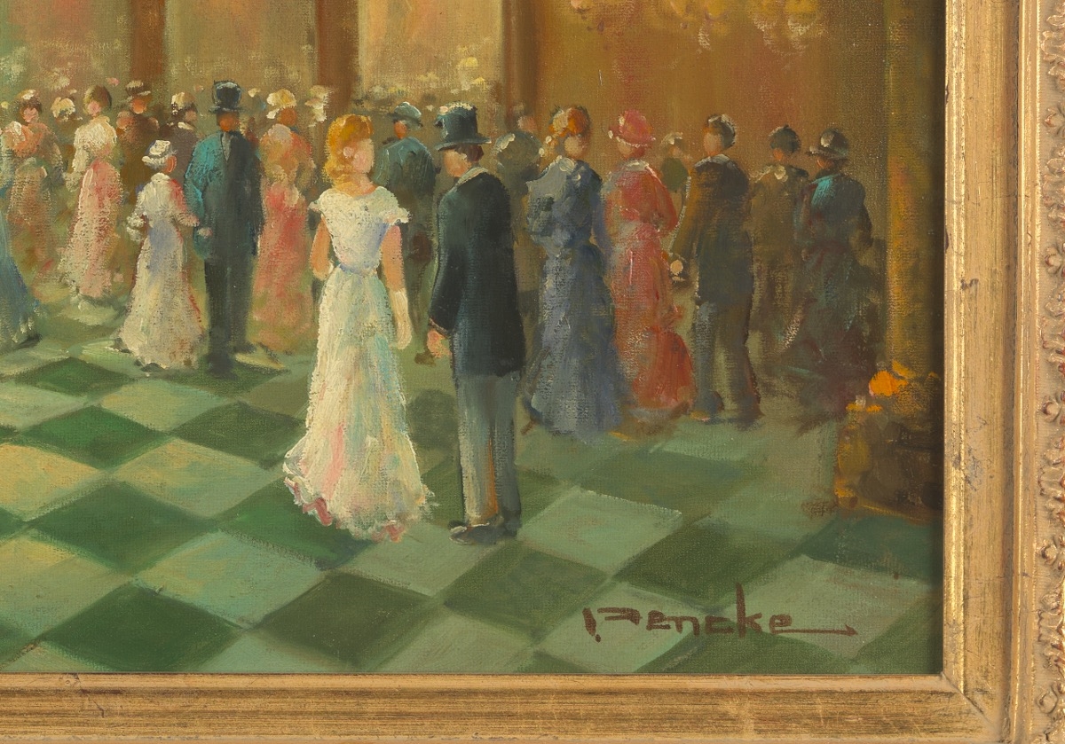 T. E. Penck | Interior view of a party | MutualArt