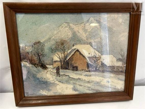 Paysage de neige by Yvonne Récamier