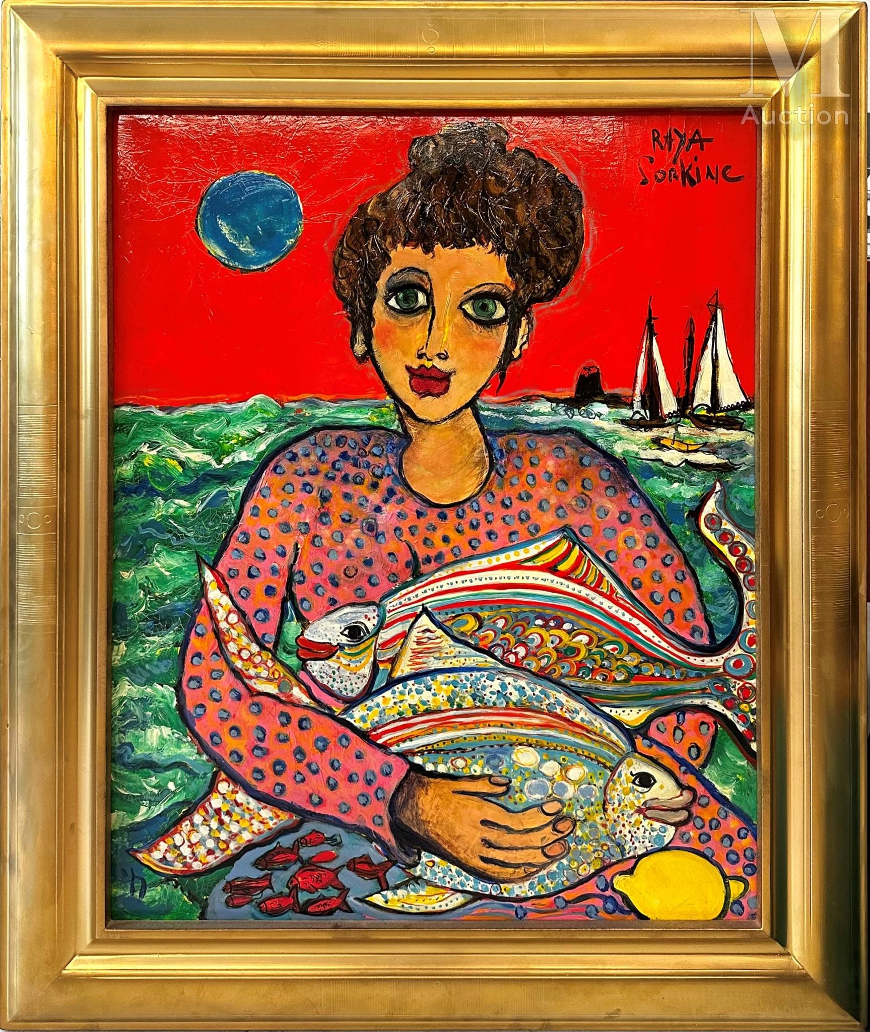 Raya Sorkine | La marchande de poissons miracle | MutualArt