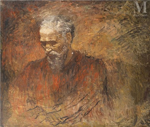 L'homme au nez cassé / Portait de Michel Ange by Lucien Lévy-Dhurmer