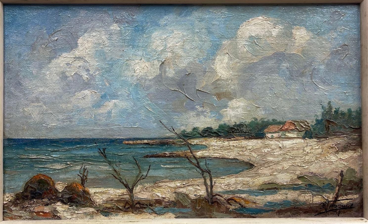 Artwork by Roberto Vázquez, Lanscape, Made of Oil on board