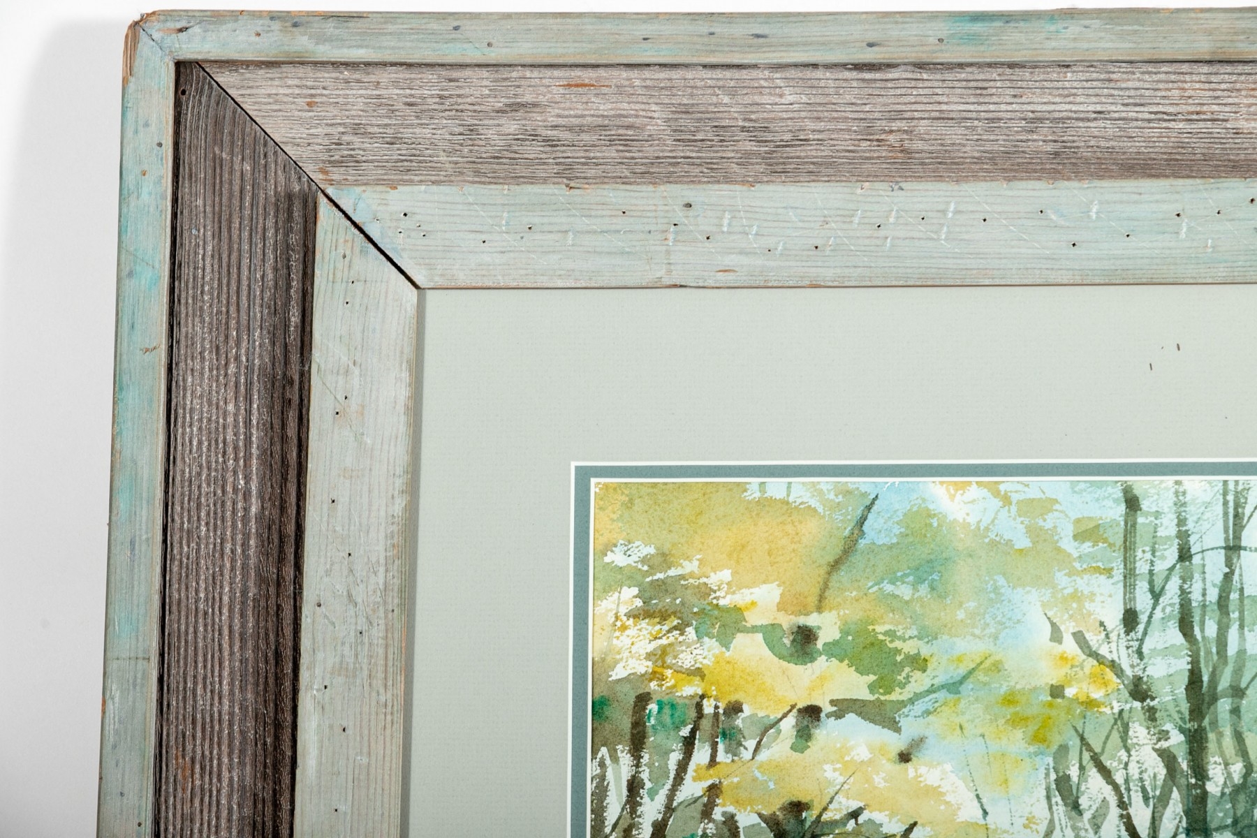 Artwork by Floyd G. Harness, Rural House By A River, Made of watercolor on paper