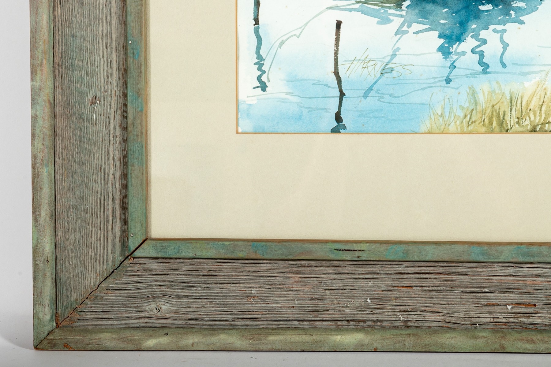 Artwork by Floyd G. Harness, Resting Sailboat, Made of watercolor on paper