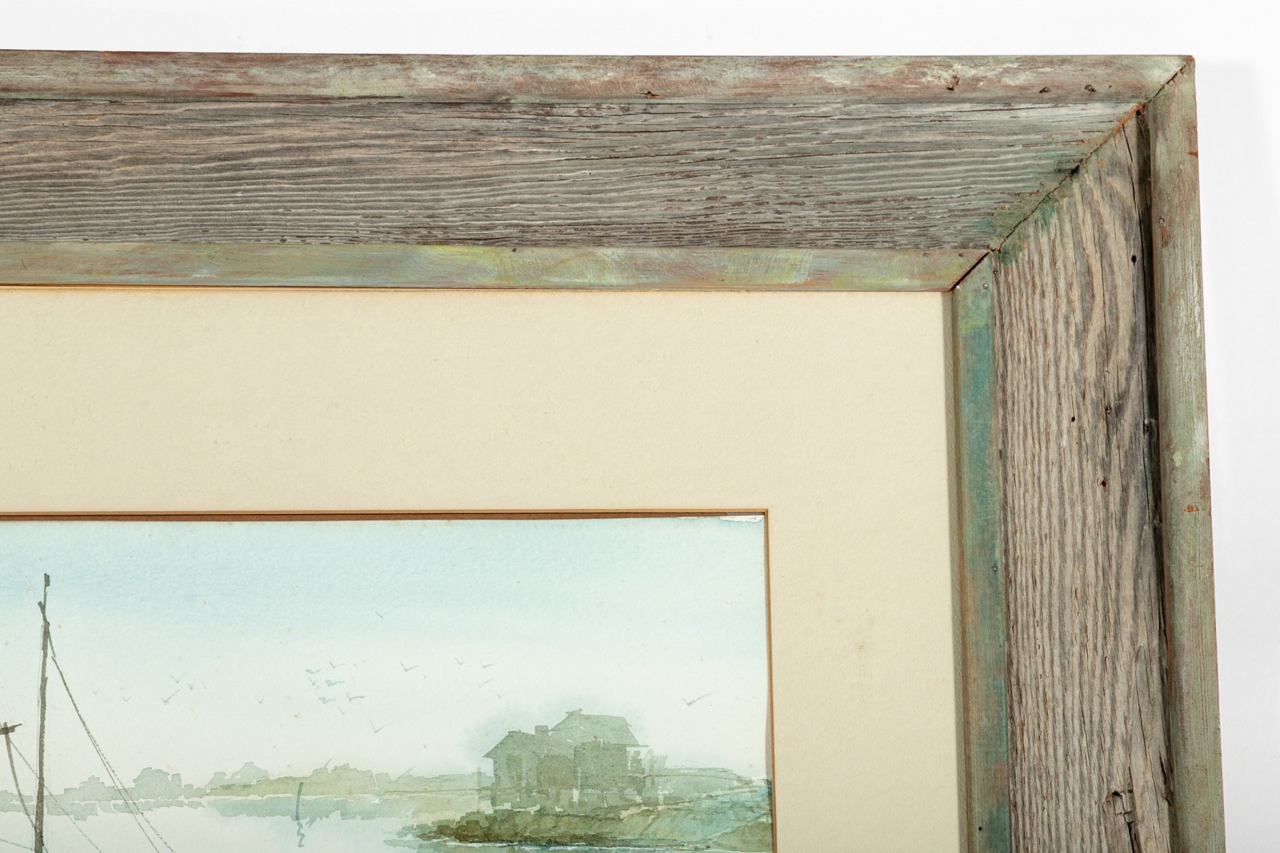 Artwork by Floyd G. Harness, Resting Sailboat, Made of watercolor on paper