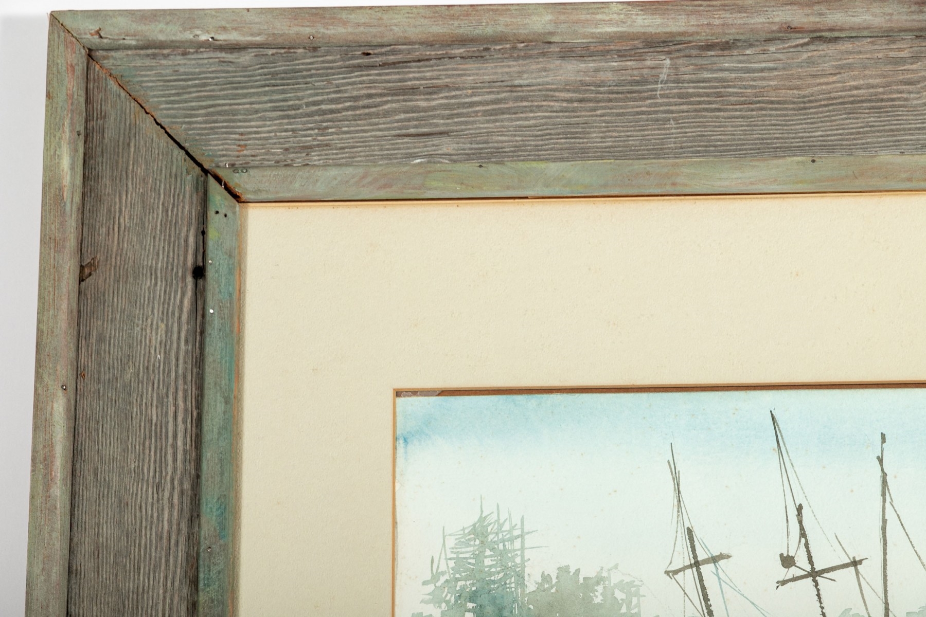 Artwork by Floyd G. Harness, Resting Sailboat, Made of watercolor on paper