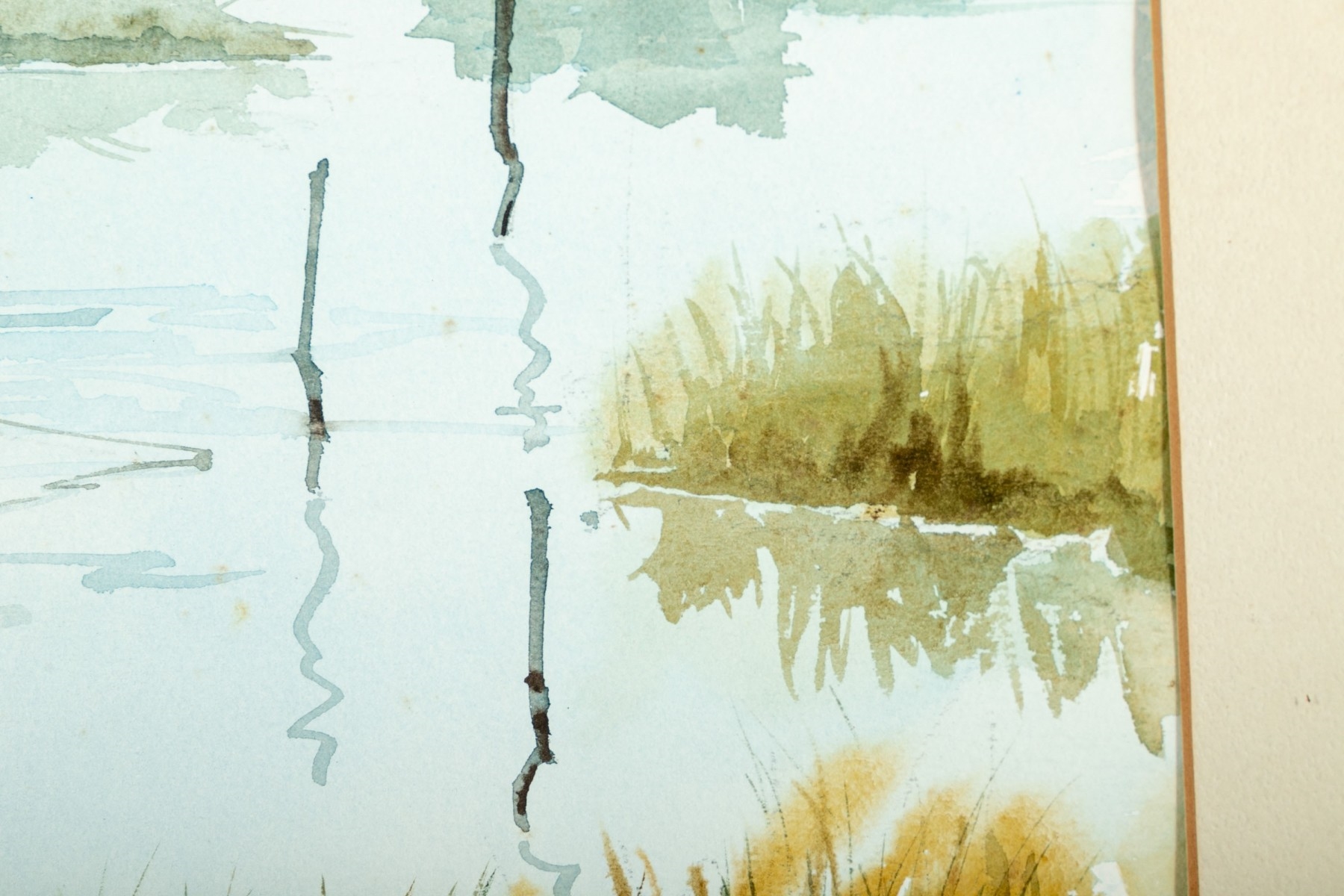 Artwork by Floyd G. Harness, Resting Sailboat, Made of watercolor on paper