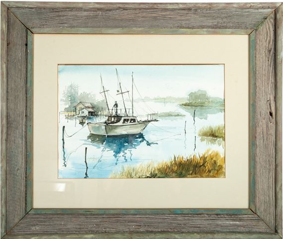 Resting Sailboat by Floyd G. Harness