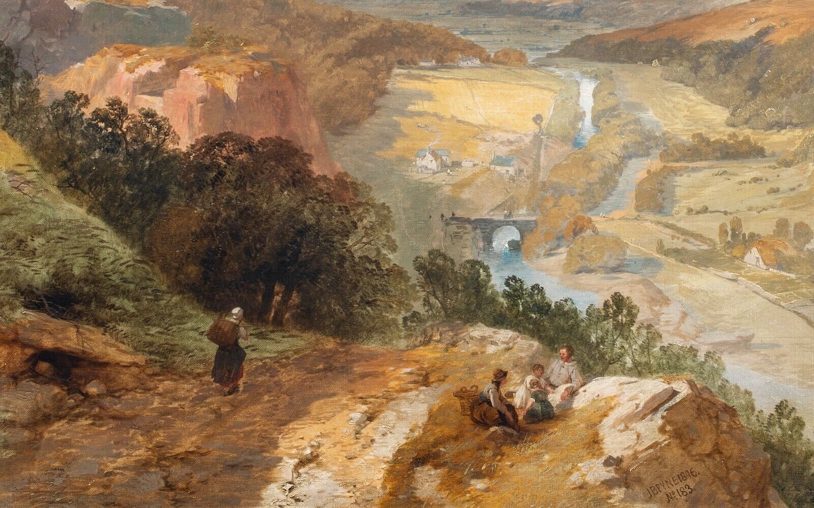 James Baker Pyne | VIEW OF THE VALE OF NEATH WALES LANDSCAPE (19th ...