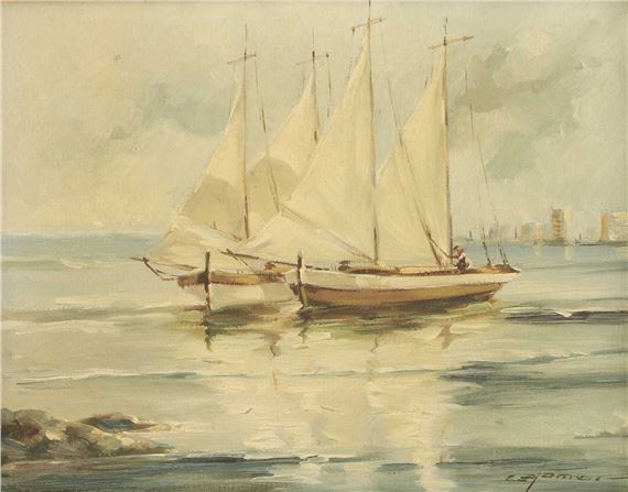 Josep Colomer | Sailboats (1935) | MutualArt