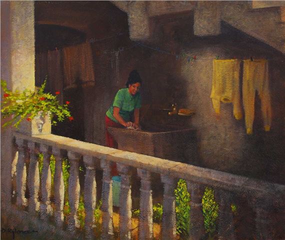 A Spanish Balcony by David Rylance, 1996