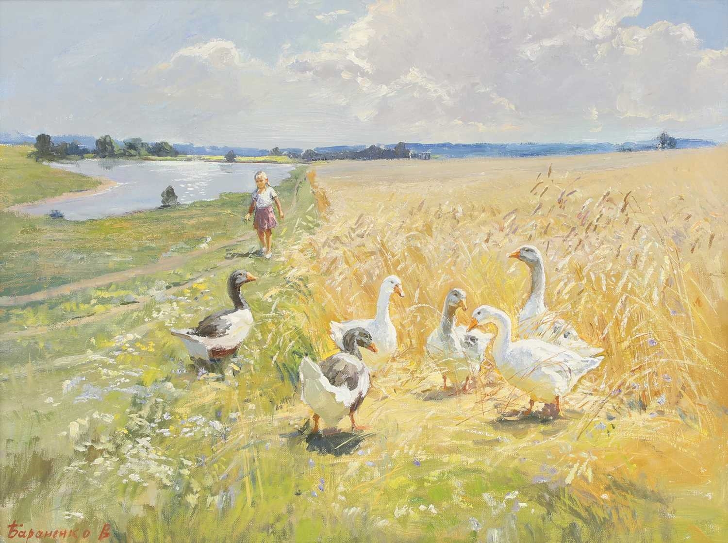 Artwork by Vitaly Baranenko, Time to go home, Made of oil on canvas