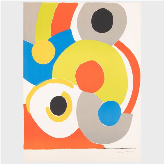 Poésie de mots, poésie du couleurs by Sonia Delaunay, 1961
