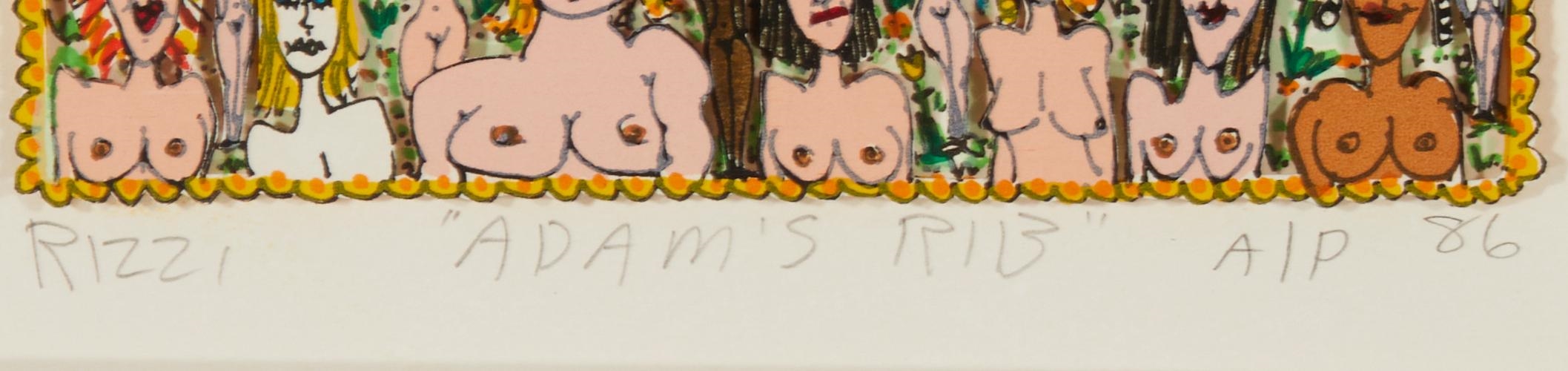 James Rizzi | Adam's Rib, (1986) | MutualArt