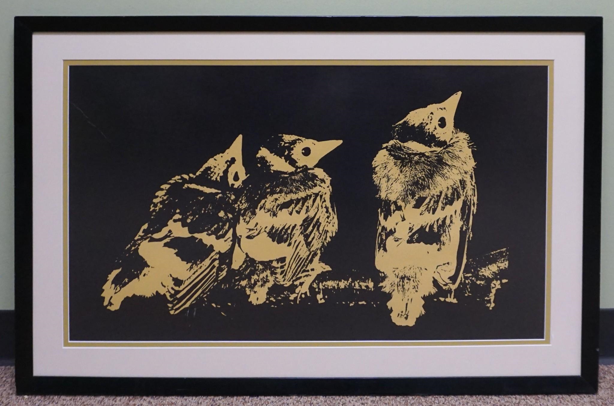 Artwork by Eugene Feldman, Sparrows, Made of Prints
