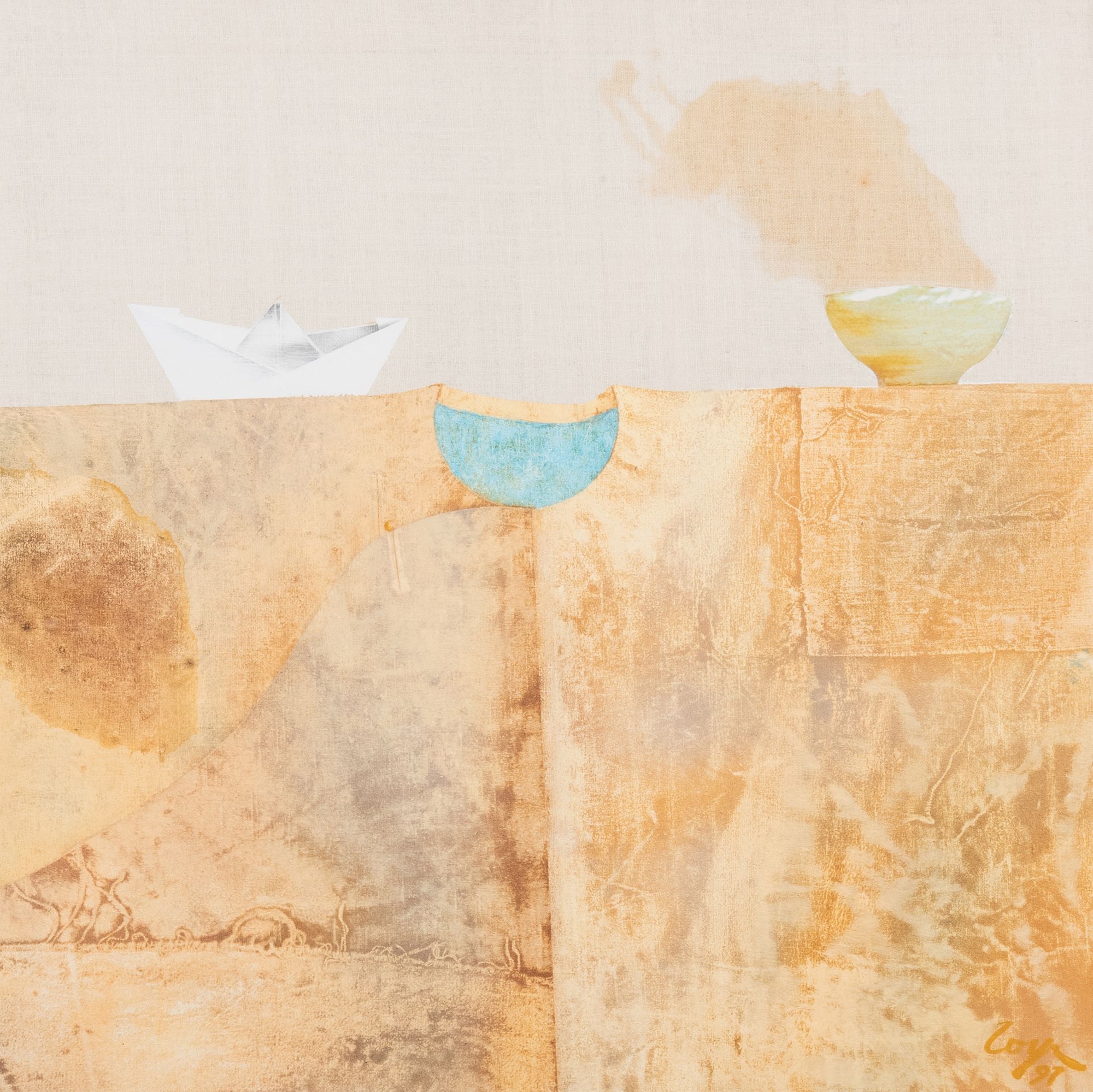 Artwork by Zoya Frolova, The Silk Road I, Made of Oil on silk