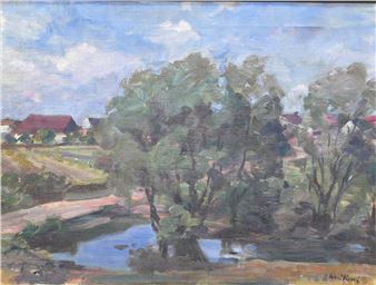 Rybníček na návsi. - Zdeňka Heritesová