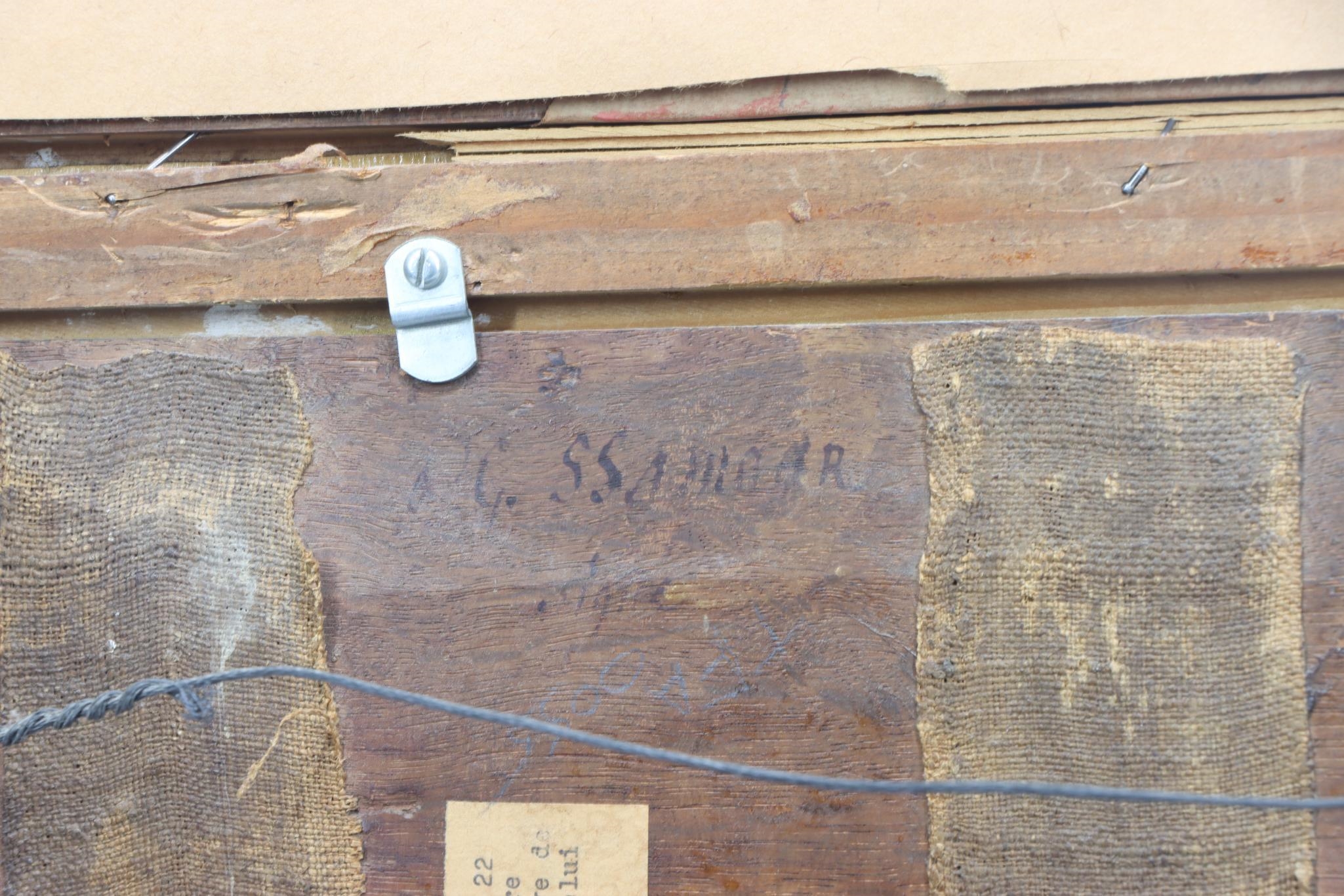 Artwork by Pieter Geerard Sjamaar, Interior tavern scene with dancers and revelers, Made of Oil on panel