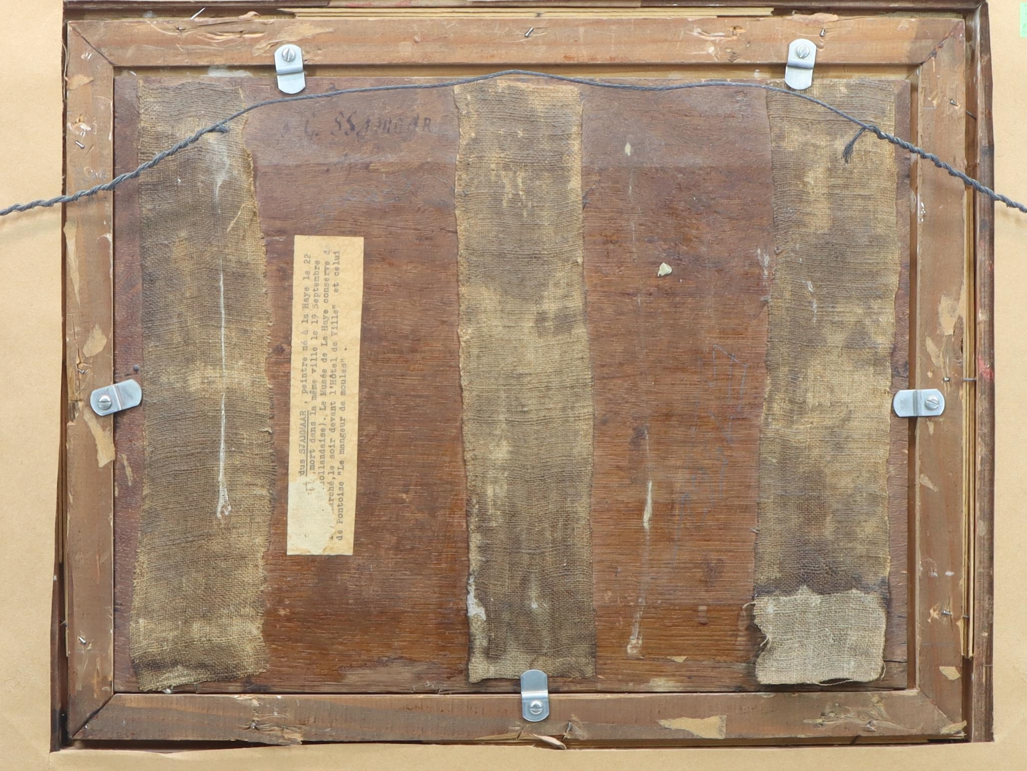 Artwork by Pieter Geerard Sjamaar, Interior tavern scene with dancers and revelers, Made of Oil on panel