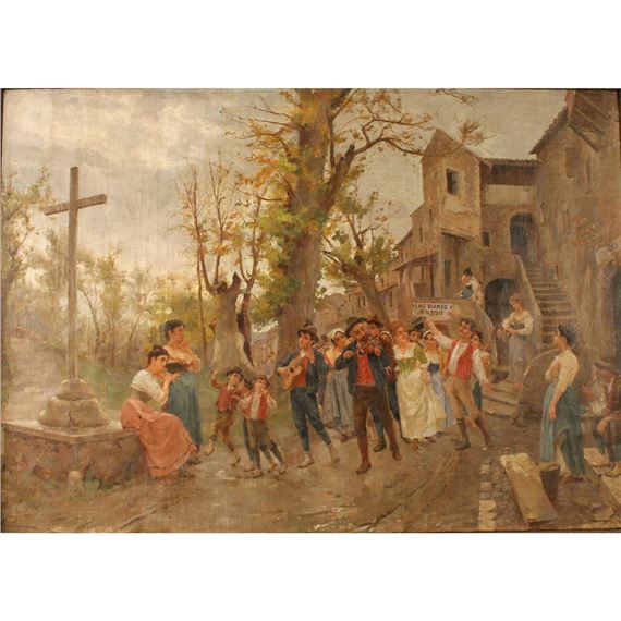 “Party scene in Rome” by Ludovico Cremonini