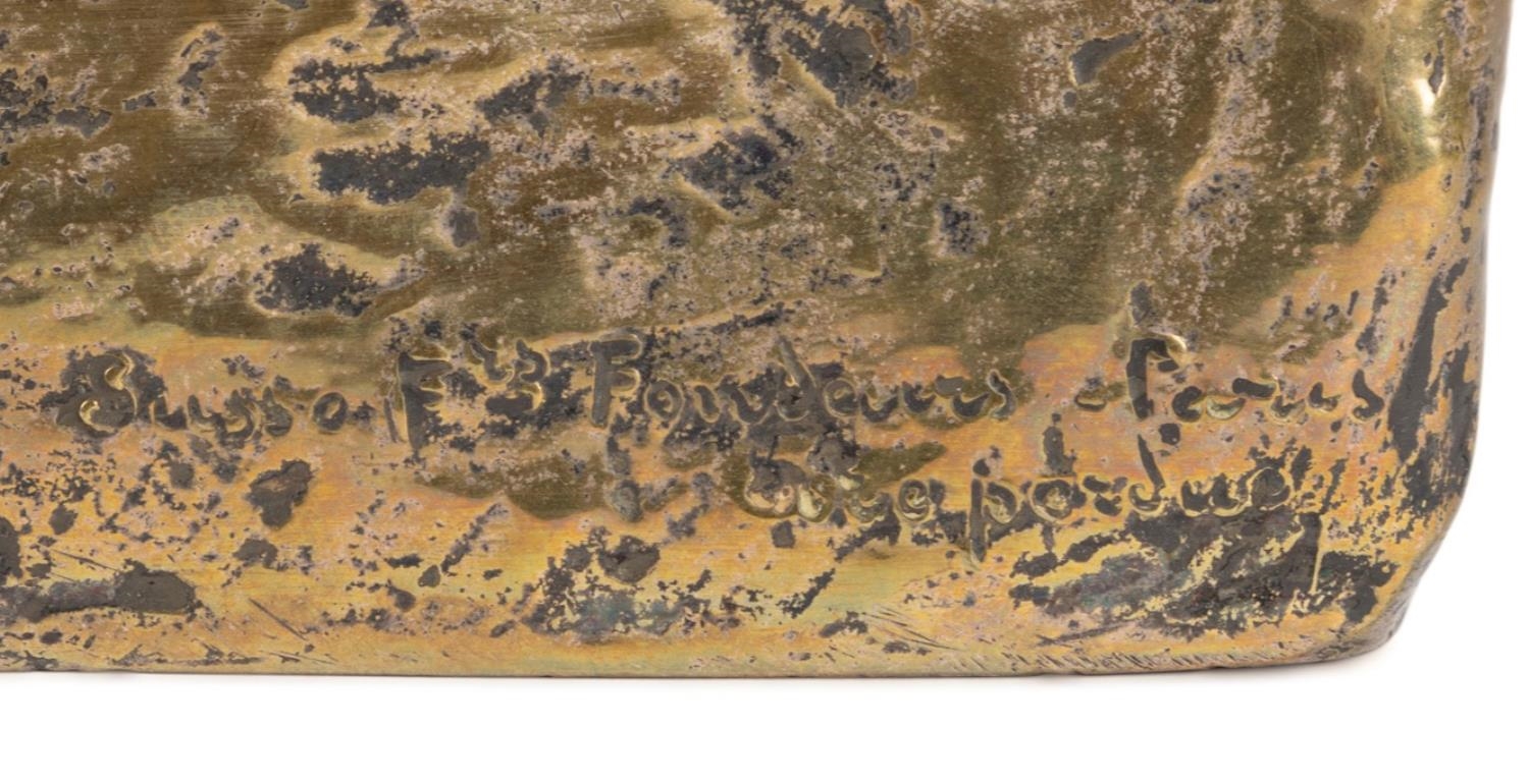 Artwork by Anna Semenoff, ART DECO BRONZE NUDE, Made of polished cast bronze