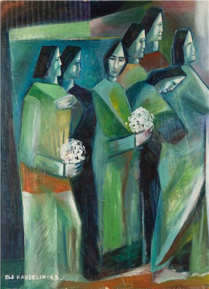 Congratulators by Ole Kandelin, 1943