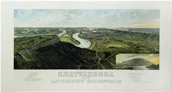 View of Chattanooga and Lookout Mountai - Henry Wellge