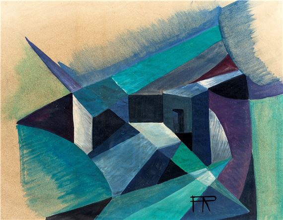 Dinamismo di un paesaggio by Pippo Rizzo, circa 1928