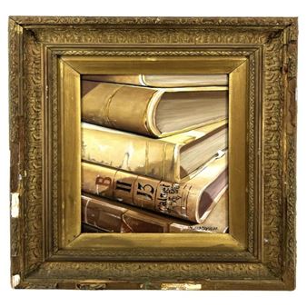 Book Acrylic on Canvas - Melissa Dominiak