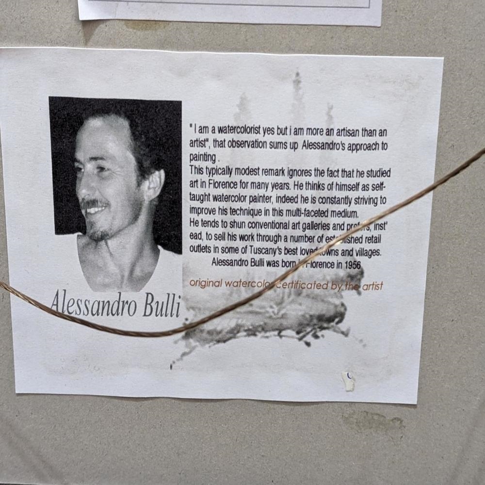 Artwork by Alessandro Bulli, Siena, Made of Watercolor