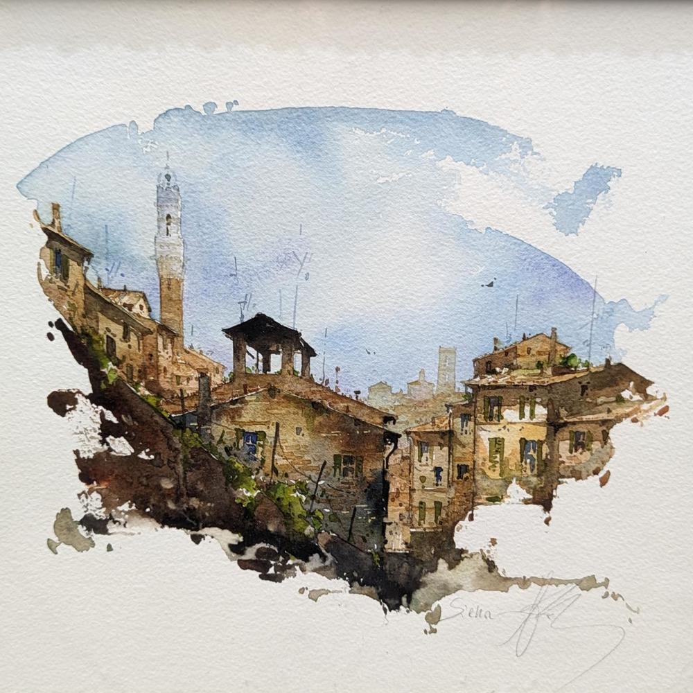 Artwork by Alessandro Bulli, Siena, Made of Watercolor