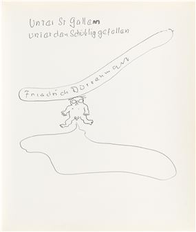 Lot von 3 Zeichnungen, 1983/1989 - Friedrich Dürrenmatt
