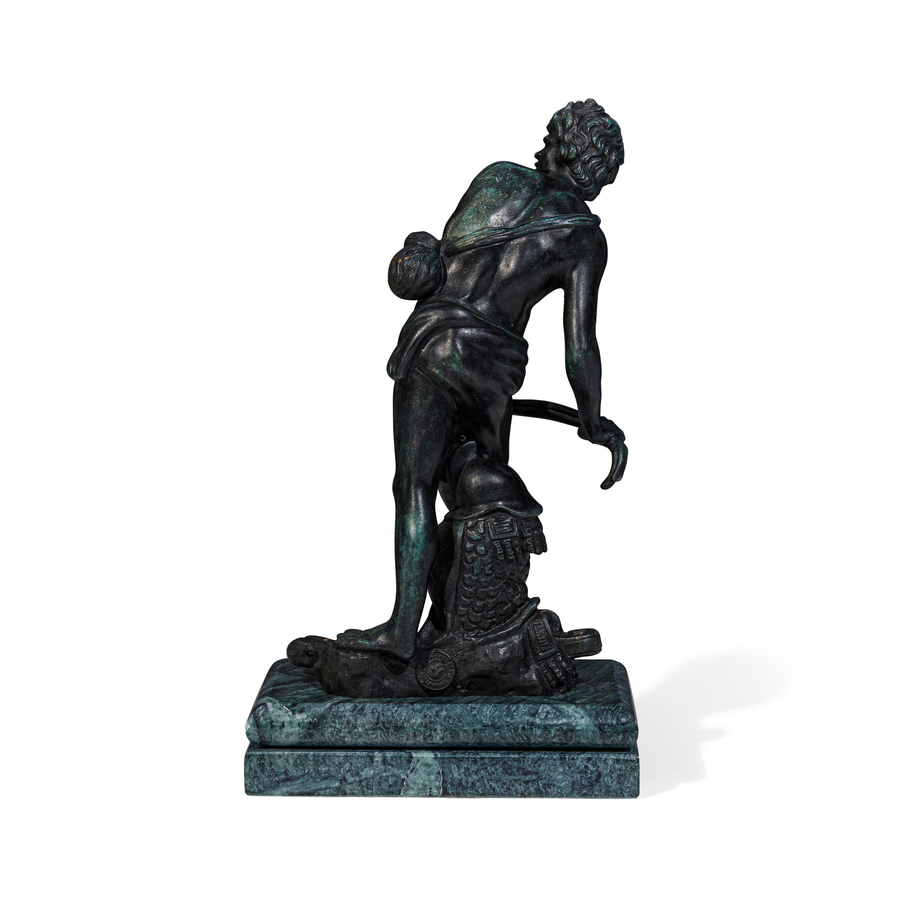 Italian School, 21st Century AN ITALIAN GREEN PATINATED BRONZE FIGURE