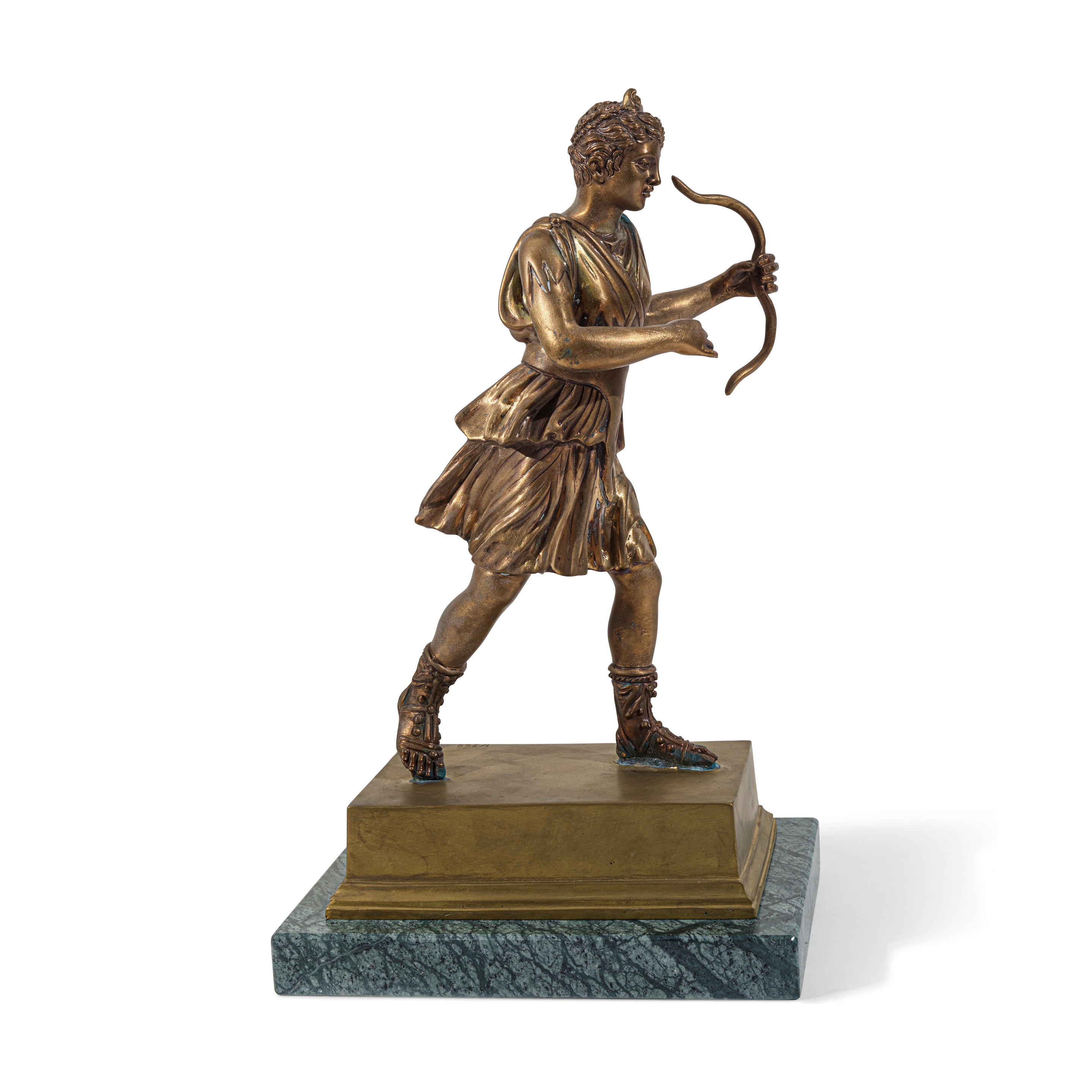 italian-school-21st-century-an-italian-gilt-bronze-figure-of-diana