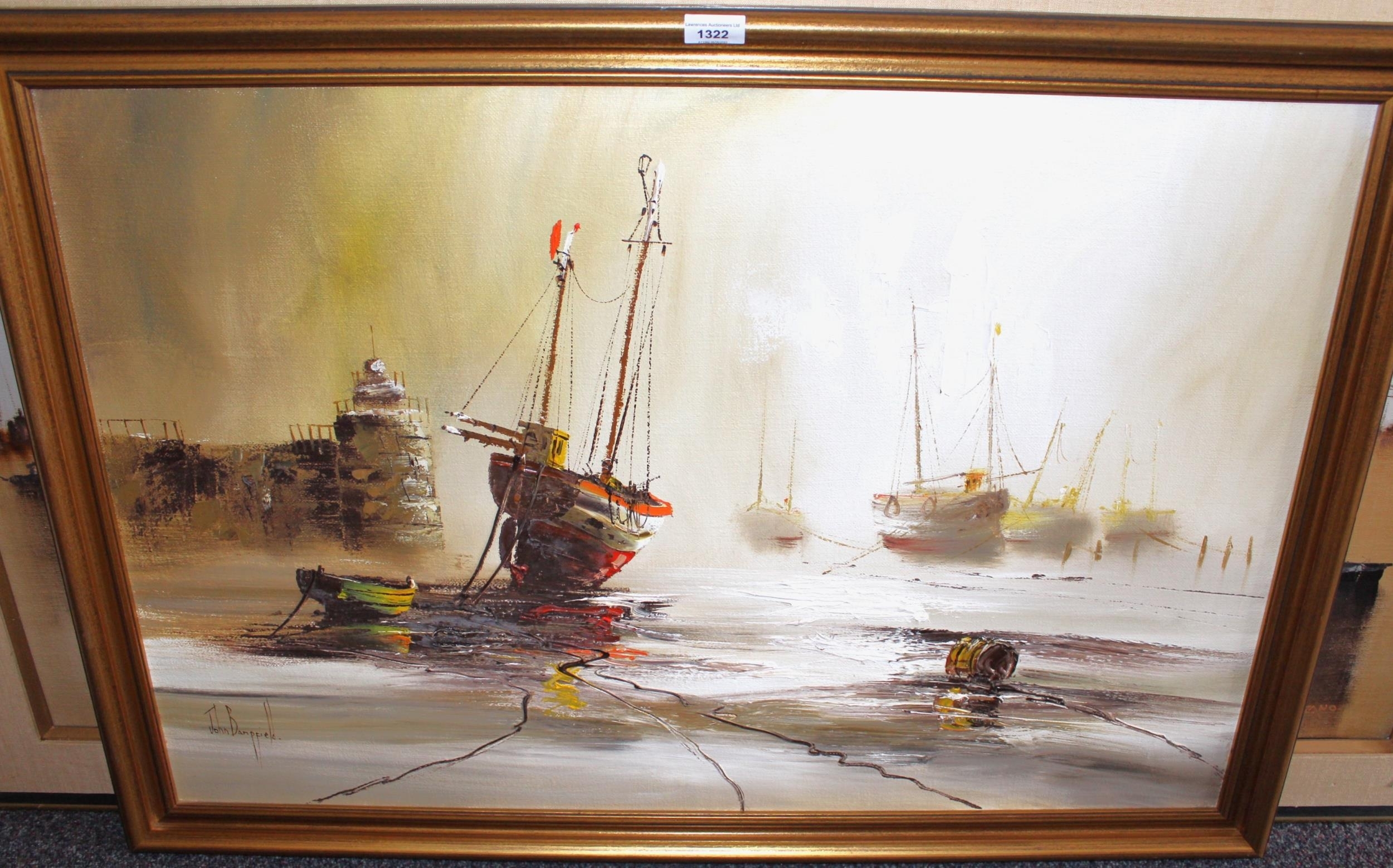 John Bampfield oil on canvas MutualArt