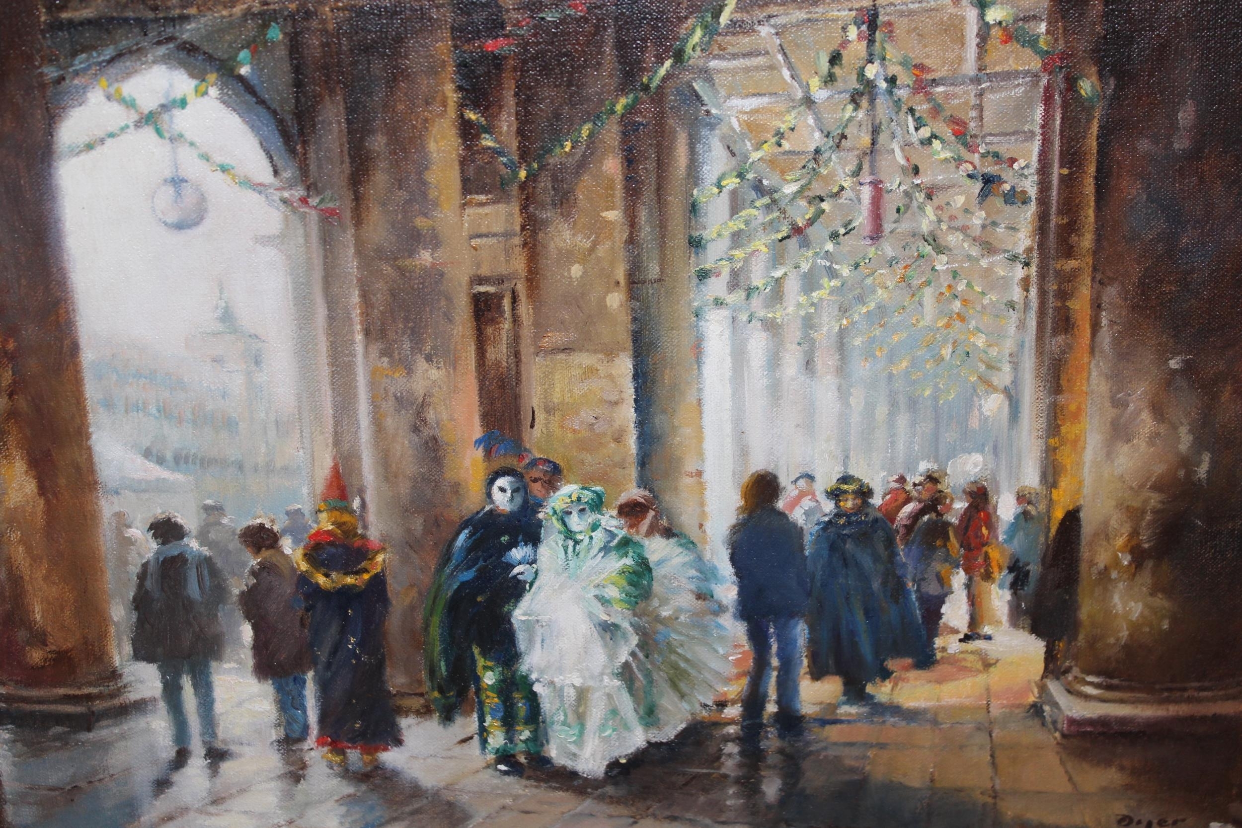 Ted Dyer | Venetian carnival scene | MutualArt