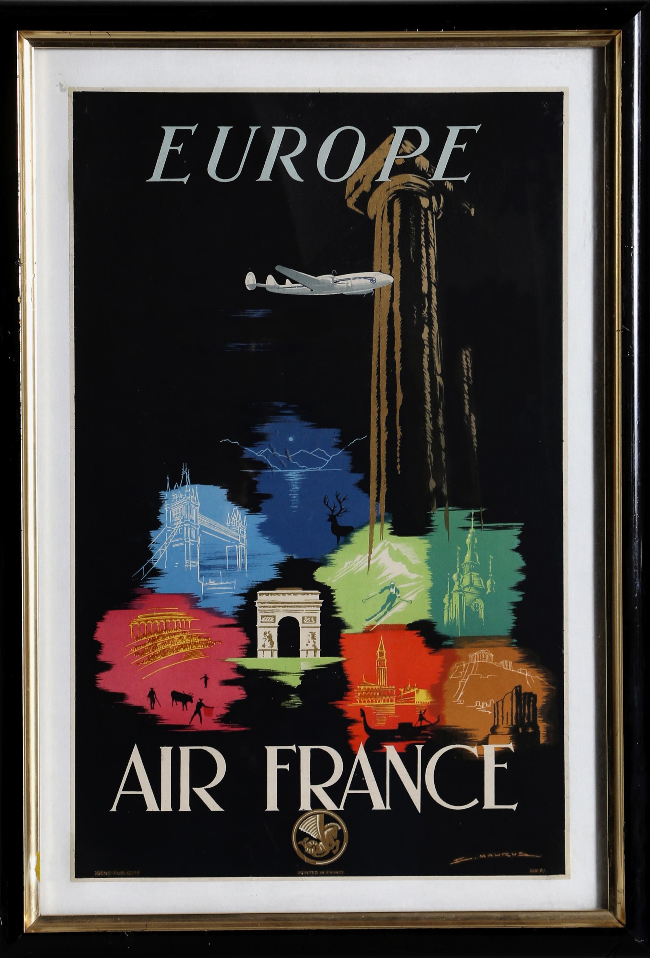 Edmond Maurus | Europe - Air France (Circa 1950) | MutualArt