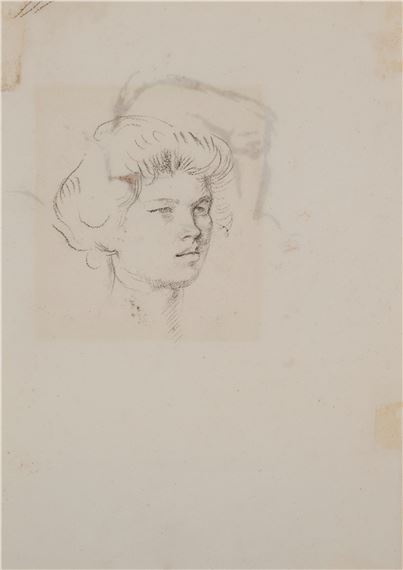 Augustus Edwin John | STUDY OF IDA - recto; SKETCH OF SEATED FIGURE ...
