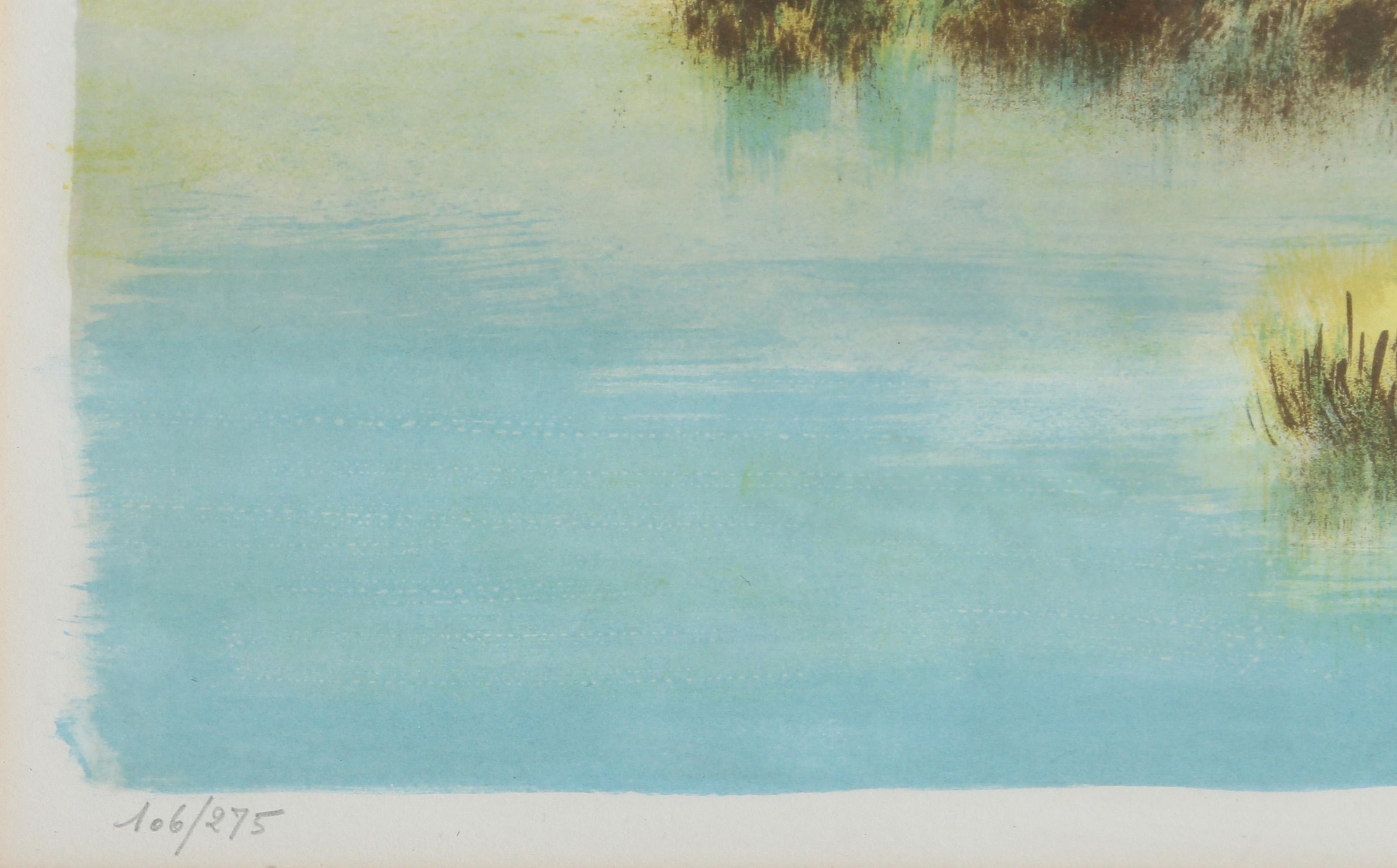 Victor Zarou | BULLS ON THE WATER (Circa 1980) | MutualArt