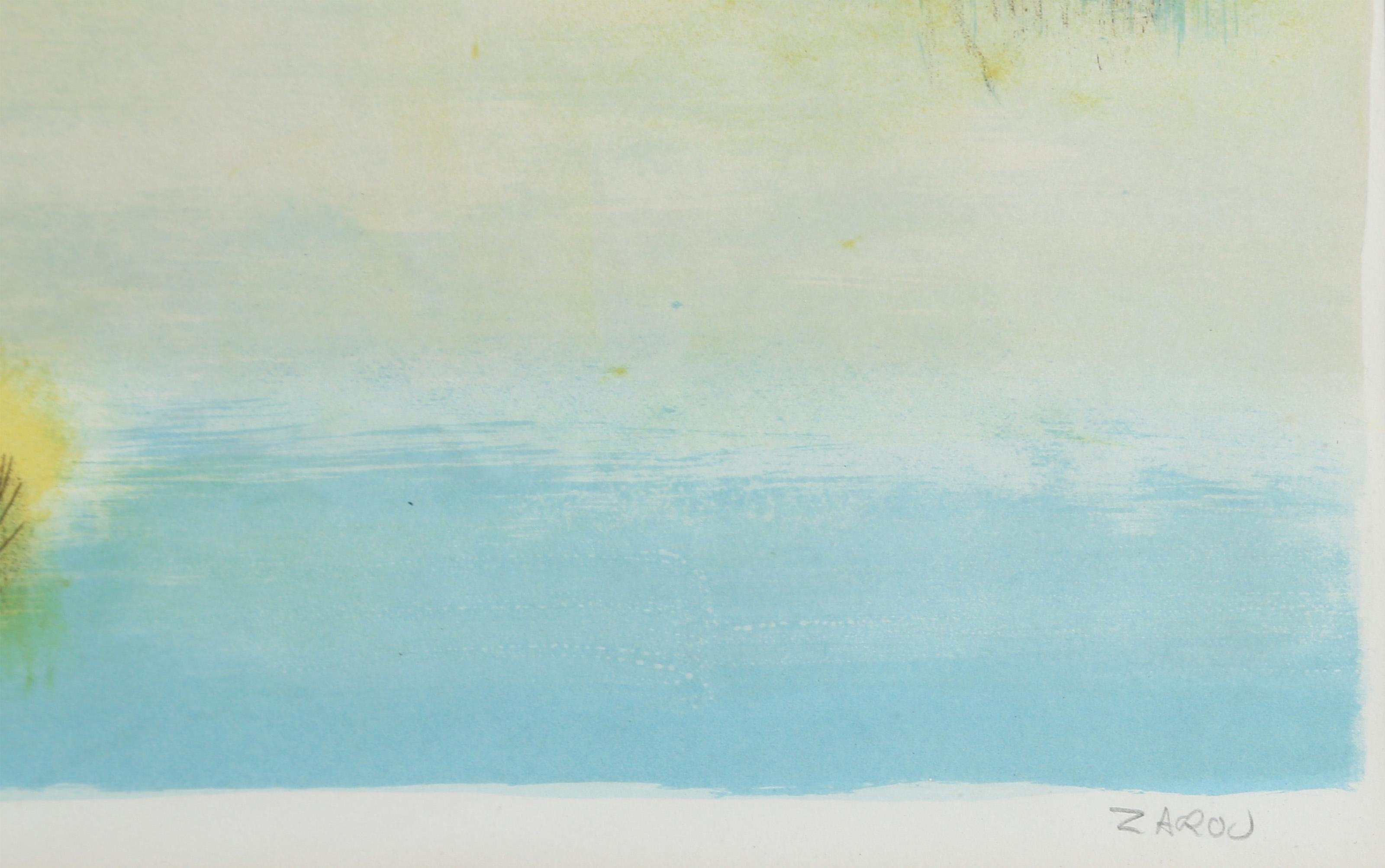 Victor Zarou | BULLS ON THE WATER (Circa 1980) | MutualArt