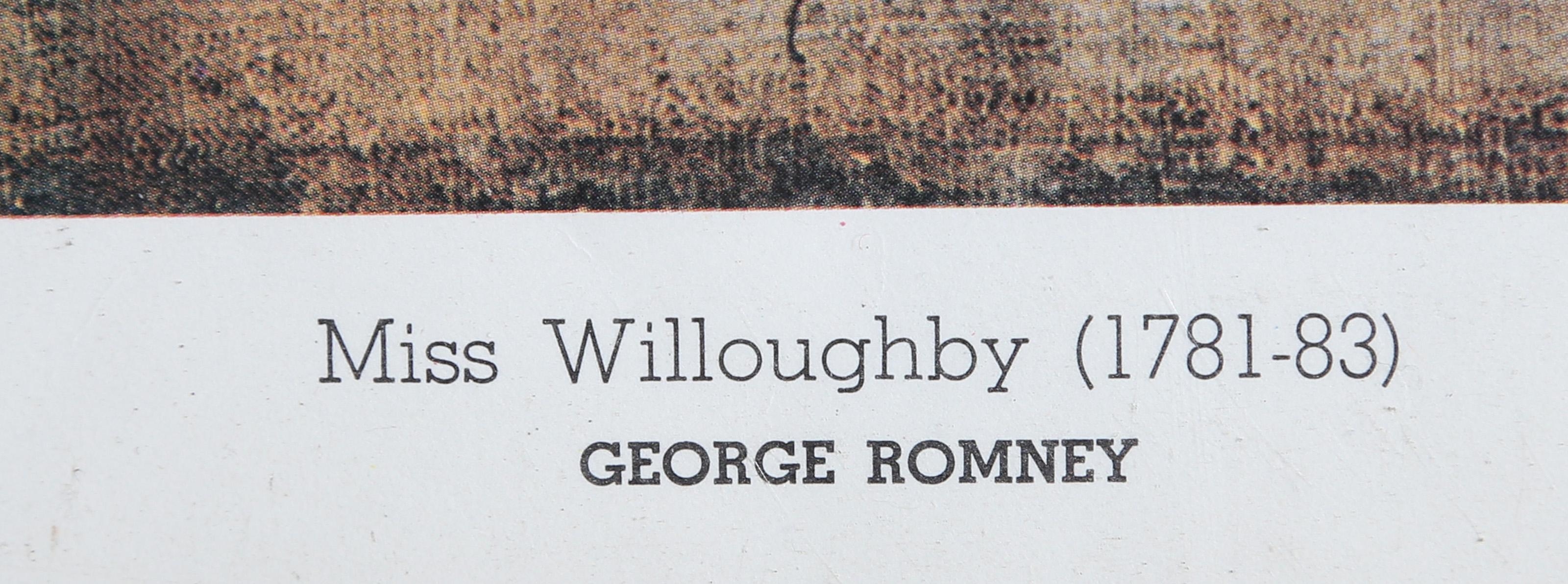 Artwork by George Romney, Miss Willoughby, Made of Poster