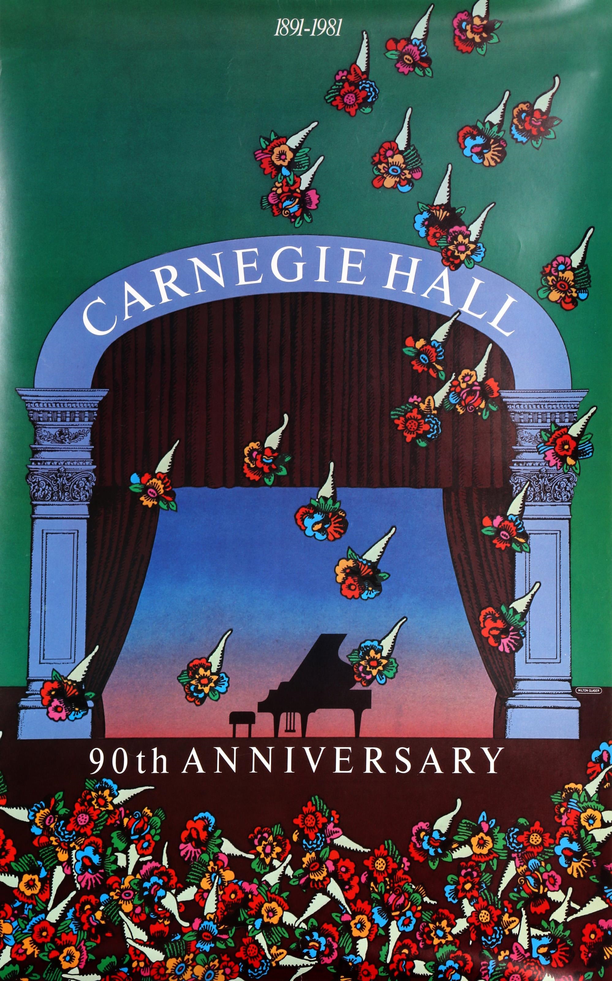Carnegie Hall - 90th Anniversary by Milton Glaser, 1981
