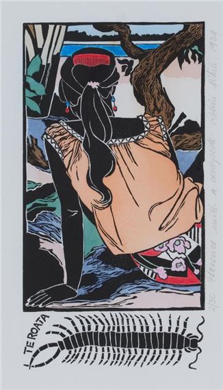 Florence With a Centipede by Robin White, 1984