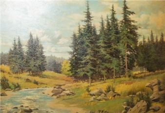 , Waldlandschaft (1949) - Hans Harder